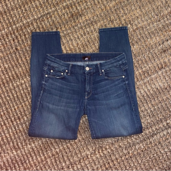 MOTHER “The Looker” in Peppermint Kiss Skinny Jeans Size 28 - Picture 1 of 6